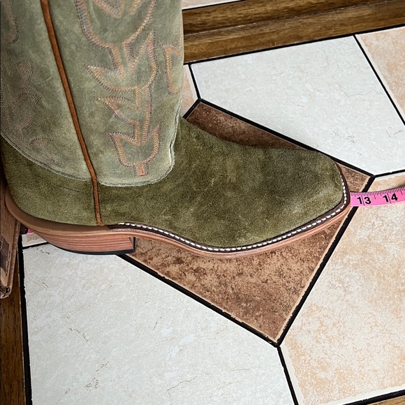 Olive Olathe Kudu rough-out, men’s 8.5D - Picture 12 of 14